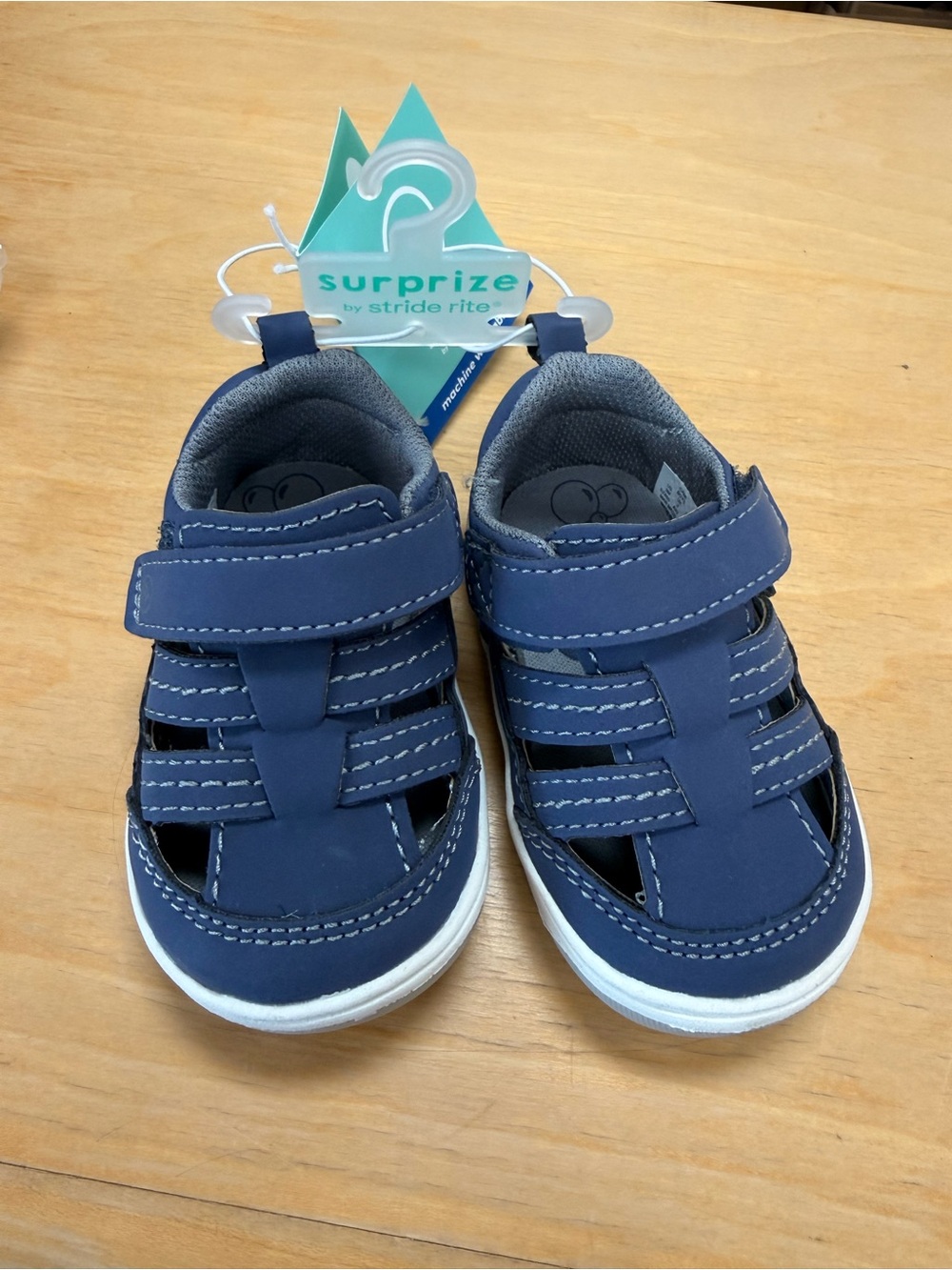 Stride Rite Navy Blue Hook-and-Loop Kids' Sandals